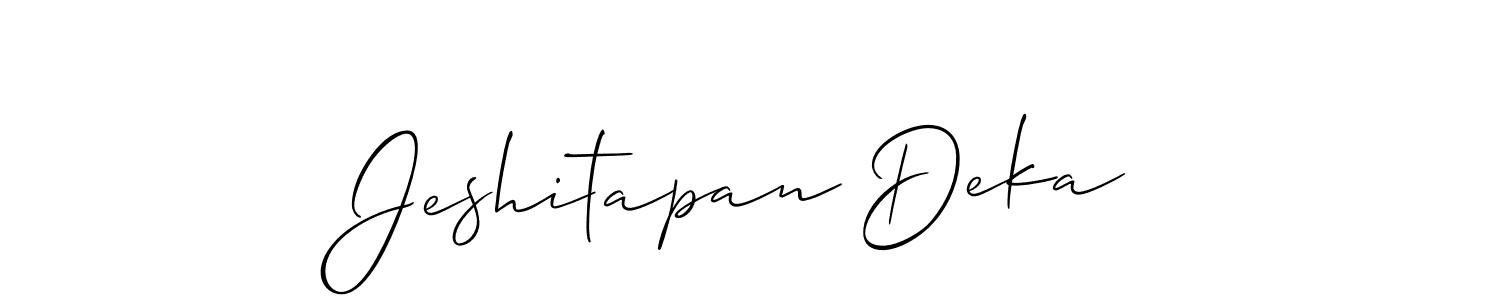 Jeshitapan Deka stylish signature style. Best Handwritten Sign (Allison_Script) for my name. Handwritten Signature Collection Ideas for my name Jeshitapan Deka. Jeshitapan Deka signature style 2 images and pictures png