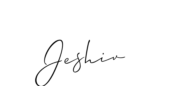 How to Draw Jeshiv signature style? Allison_Script is a latest design signature styles for name Jeshiv. Jeshiv signature style 2 images and pictures png