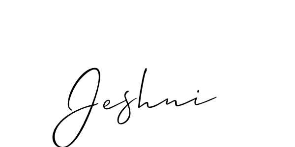 How to Draw Jeshni signature style? Allison_Script is a latest design signature styles for name Jeshni. Jeshni signature style 2 images and pictures png