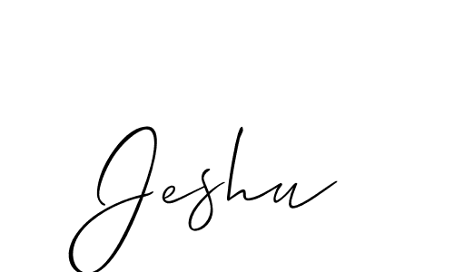 Create a beautiful signature design for name Jeshu. With this signature (Allison_Script) fonts, you can make a handwritten signature for free. Jeshu signature style 2 images and pictures png