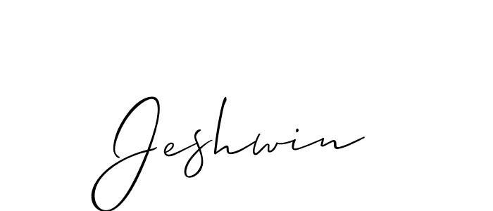 Allison_Script is a professional signature style that is perfect for those who want to add a touch of class to their signature. It is also a great choice for those who want to make their signature more unique. Get Jeshwin name to fancy signature for free. Jeshwin signature style 2 images and pictures png