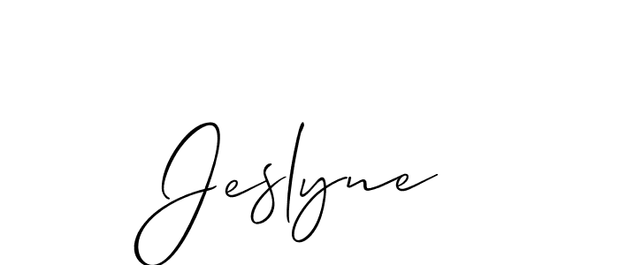 Best and Professional Signature Style for Jeslyne. Allison_Script Best Signature Style Collection. Jeslyne signature style 2 images and pictures png