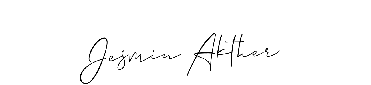 Best and Professional Signature Style for Jesmin Akther. Allison_Script Best Signature Style Collection. Jesmin Akther signature style 2 images and pictures png