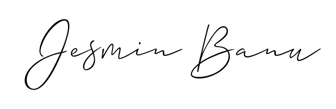 How to make Jesmin Banu signature? Allison_Script is a professional autograph style. Create handwritten signature for Jesmin Banu name. Jesmin Banu signature style 2 images and pictures png