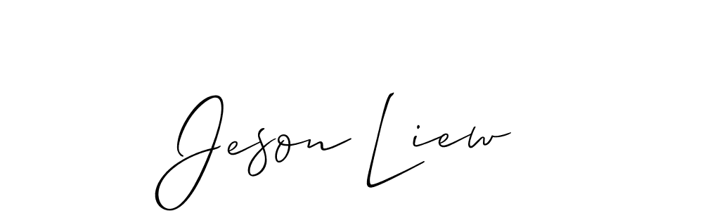 Make a beautiful signature design for name Jeson Liew. Use this online signature maker to create a handwritten signature for free. Jeson Liew signature style 2 images and pictures png