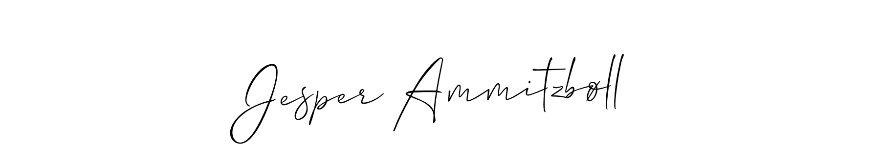 Create a beautiful signature design for name Jesper Ammitzbøll. With this signature (Allison_Script) fonts, you can make a handwritten signature for free. Jesper Ammitzbøll signature style 2 images and pictures png