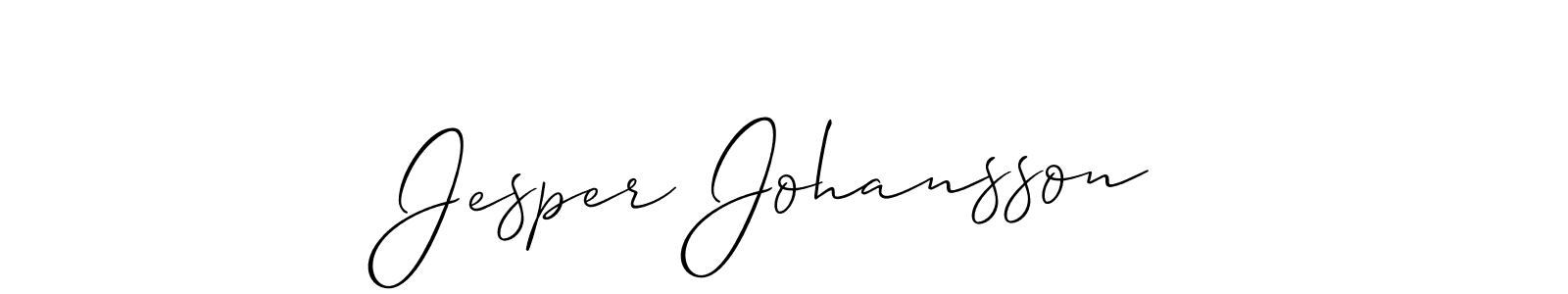 Also we have Jesper Johansson name is the best signature style. Create professional handwritten signature collection using Allison_Script autograph style. Jesper Johansson signature style 2 images and pictures png