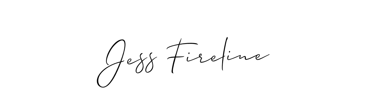 Once you've used our free online signature maker to create your best signature Allison_Script style, it's time to enjoy all of the benefits that Jess Fireline name signing documents. Jess Fireline signature style 2 images and pictures png