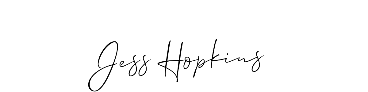 How to make Jess Hopkins signature? Allison_Script is a professional autograph style. Create handwritten signature for Jess Hopkins name. Jess Hopkins signature style 2 images and pictures png