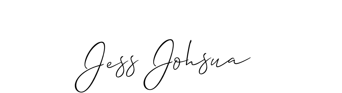 The best way (Allison_Script) to make a short signature is to pick only two or three words in your name. The name Jess Johsua include a total of six letters. For converting this name. Jess Johsua signature style 2 images and pictures png