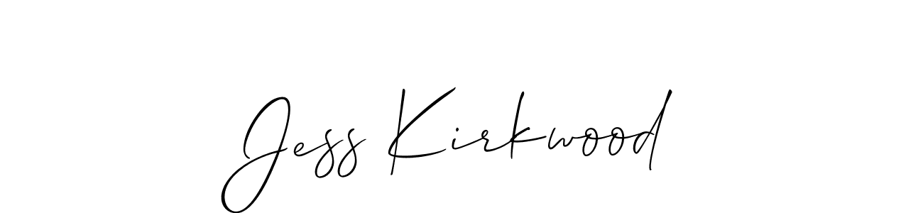 Best and Professional Signature Style for Jess Kirkwood. Allison_Script Best Signature Style Collection. Jess Kirkwood signature style 2 images and pictures png