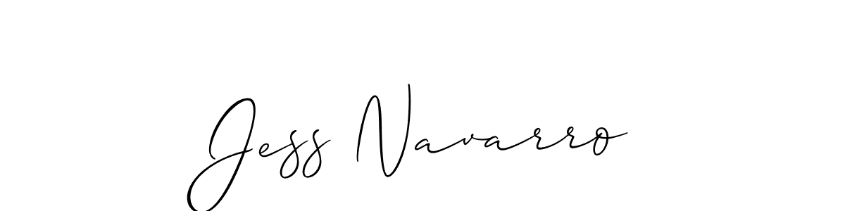 Best and Professional Signature Style for Jess Navarro. Allison_Script Best Signature Style Collection. Jess Navarro signature style 2 images and pictures png