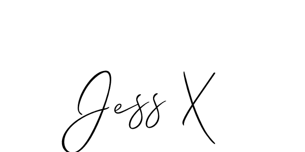 It looks lik you need a new signature style for name Jess X. Design unique handwritten (Allison_Script) signature with our free signature maker in just a few clicks. Jess X signature style 2 images and pictures png