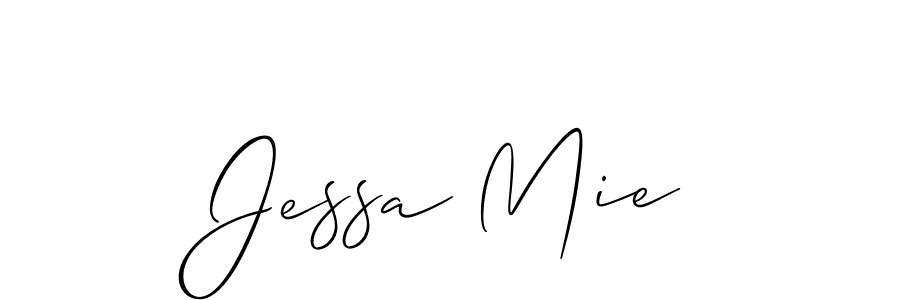 How to make Jessa Mie name signature. Use Allison_Script style for creating short signs online. This is the latest handwritten sign. Jessa Mie signature style 2 images and pictures png