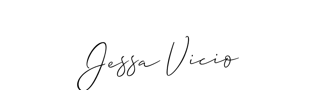 Design your own signature with our free online signature maker. With this signature software, you can create a handwritten (Allison_Script) signature for name Jessa Vicio. Jessa Vicio signature style 2 images and pictures png