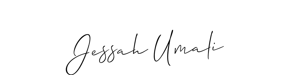 Make a beautiful signature design for name Jessah Umali. With this signature (Allison_Script) style, you can create a handwritten signature for free. Jessah Umali signature style 2 images and pictures png