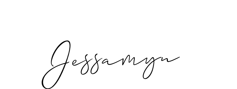 Best and Professional Signature Style for Jessamyn. Allison_Script Best Signature Style Collection. Jessamyn signature style 2 images and pictures png