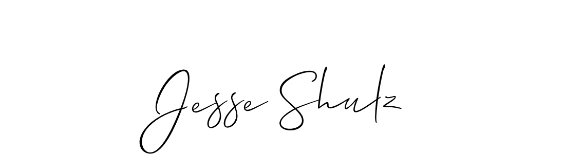Allison_Script is a professional signature style that is perfect for those who want to add a touch of class to their signature. It is also a great choice for those who want to make their signature more unique. Get Jesse Shulz name to fancy signature for free. Jesse Shulz signature style 2 images and pictures png