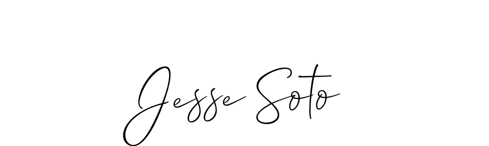 Also You can easily find your signature by using the search form. We will create Jesse Soto name handwritten signature images for you free of cost using Allison_Script sign style. Jesse Soto signature style 2 images and pictures png