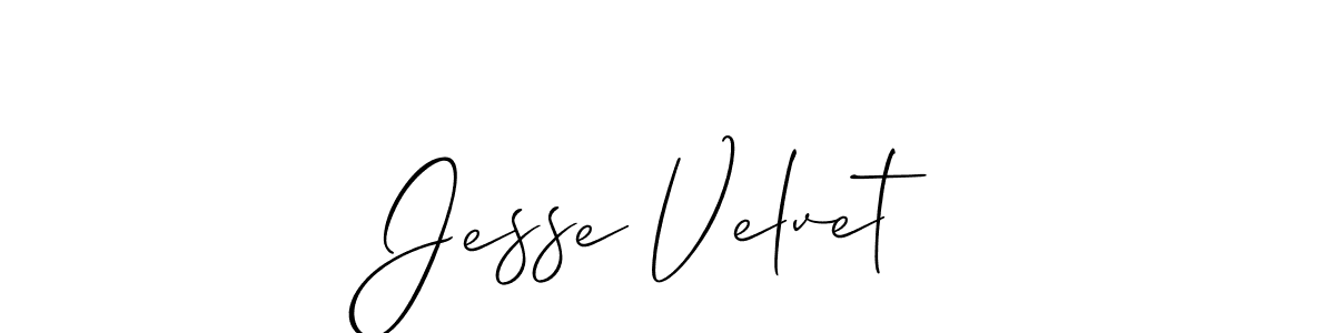Create a beautiful signature design for name Jesse Velvet. With this signature (Allison_Script) fonts, you can make a handwritten signature for free. Jesse Velvet signature style 2 images and pictures png