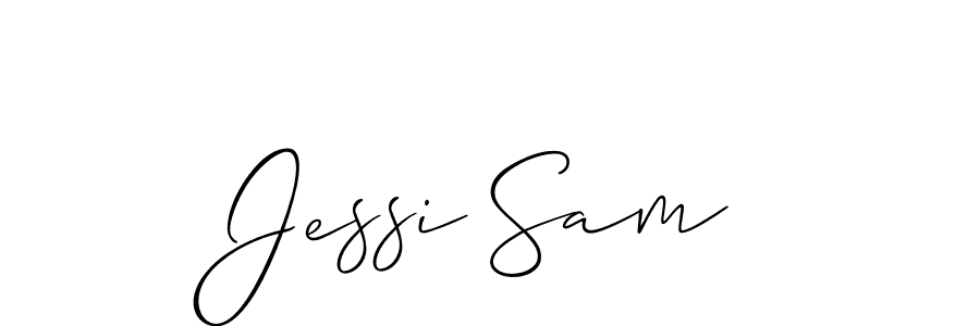 Also we have Jessi Sam name is the best signature style. Create professional handwritten signature collection using Allison_Script autograph style. Jessi Sam signature style 2 images and pictures png