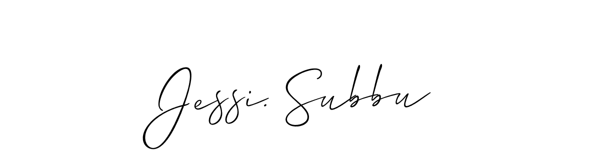 How to Draw Jessi. Subbu signature style? Allison_Script is a latest design signature styles for name Jessi. Subbu. Jessi. Subbu signature style 2 images and pictures png