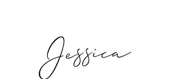 if you are searching for the best signature style for your name Jessica. so please give up your signature search. here we have designed multiple signature styles  using Allison_Script. Jessica signature style 2 images and pictures png