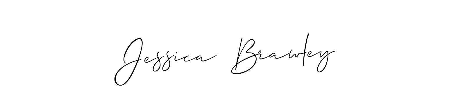 Also we have Jessica  Brawley name is the best signature style. Create professional handwritten signature collection using Allison_Script autograph style. Jessica  Brawley signature style 2 images and pictures png