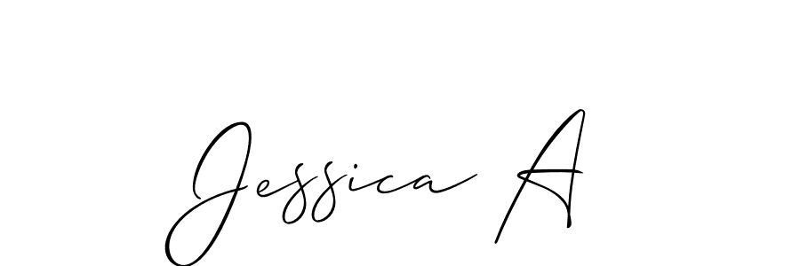 Once you've used our free online signature maker to create your best signature Allison_Script style, it's time to enjoy all of the benefits that Jessica A name signing documents. Jessica A signature style 2 images and pictures png