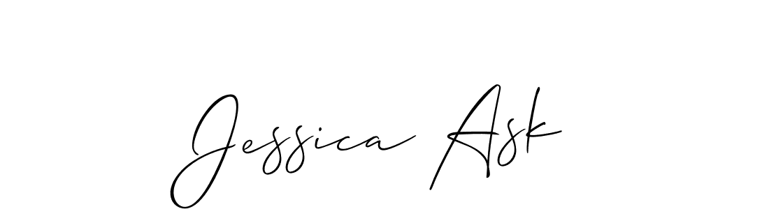 Here are the top 10 professional signature styles for the name Jessica Ask. These are the best autograph styles you can use for your name. Jessica Ask signature style 2 images and pictures png