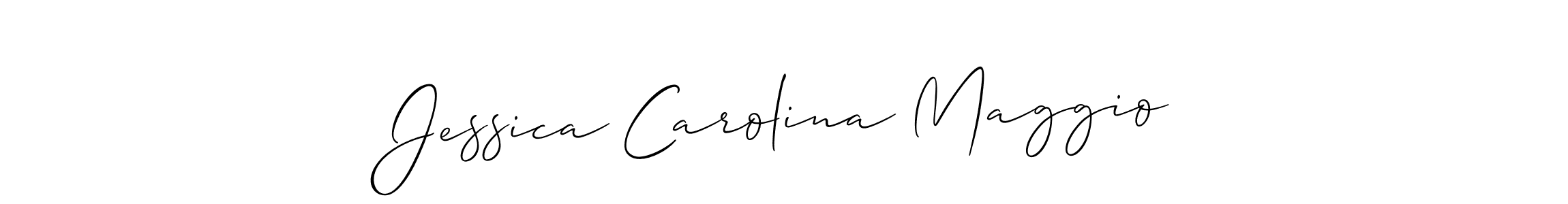 Make a short Jessica Carolina Maggio signature style. Manage your documents anywhere anytime using Allison_Script. Create and add eSignatures, submit forms, share and send files easily. Jessica Carolina Maggio signature style 2 images and pictures png