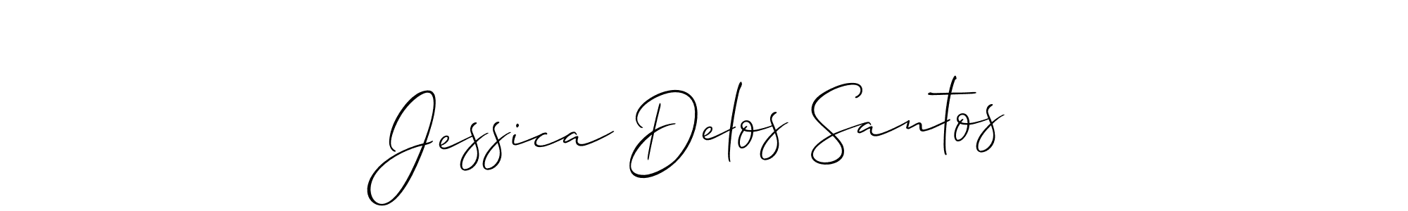 You should practise on your own different ways (Allison_Script) to write your name (Jessica Delos Santos) in signature. don't let someone else do it for you. Jessica Delos Santos signature style 2 images and pictures png