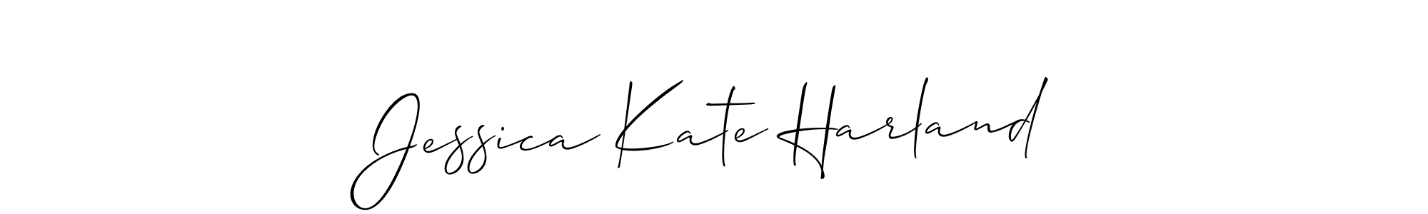 if you are searching for the best signature style for your name Jessica Kate Harland. so please give up your signature search. here we have designed multiple signature styles  using Allison_Script. Jessica Kate Harland signature style 2 images and pictures png