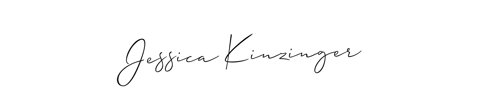 Allison_Script is a professional signature style that is perfect for those who want to add a touch of class to their signature. It is also a great choice for those who want to make their signature more unique. Get Jessica Kinzinger name to fancy signature for free. Jessica Kinzinger signature style 2 images and pictures png