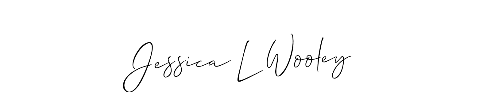 Best and Professional Signature Style for Jessica L Wooley. Allison_Script Best Signature Style Collection. Jessica L Wooley signature style 2 images and pictures png