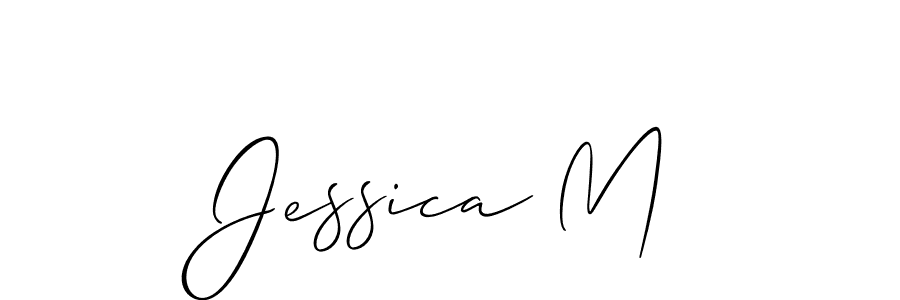 Create a beautiful signature design for name Jessica M. With this signature (Allison_Script) fonts, you can make a handwritten signature for free. Jessica M signature style 2 images and pictures png