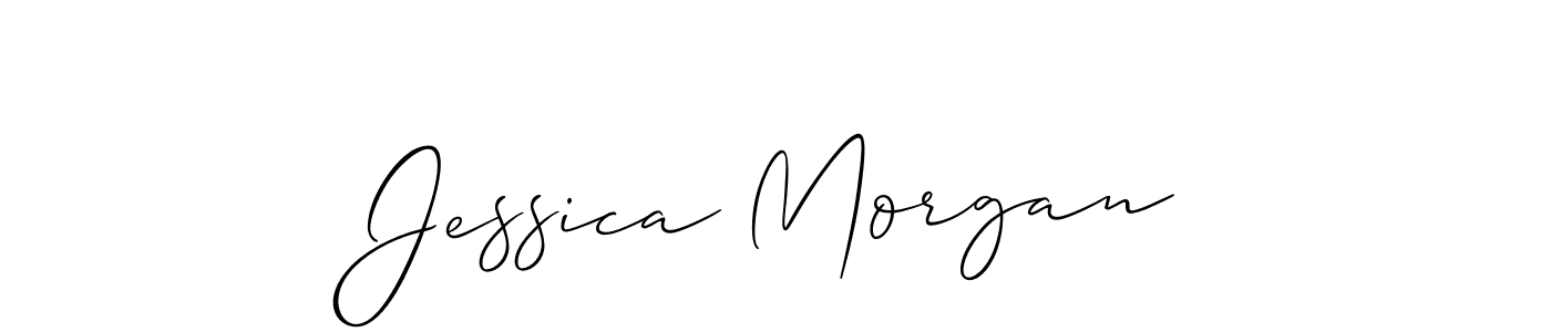 Make a beautiful signature design for name Jessica Morgan. With this signature (Allison_Script) style, you can create a handwritten signature for free. Jessica Morgan signature style 2 images and pictures png