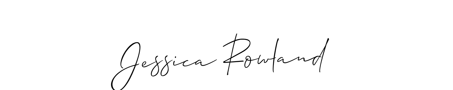 You should practise on your own different ways (Allison_Script) to write your name (Jessica Rowland) in signature. don't let someone else do it for you. Jessica Rowland signature style 2 images and pictures png