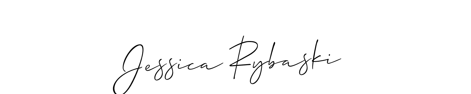 It looks lik you need a new signature style for name Jessica Rybaski. Design unique handwritten (Allison_Script) signature with our free signature maker in just a few clicks. Jessica Rybaski signature style 2 images and pictures png