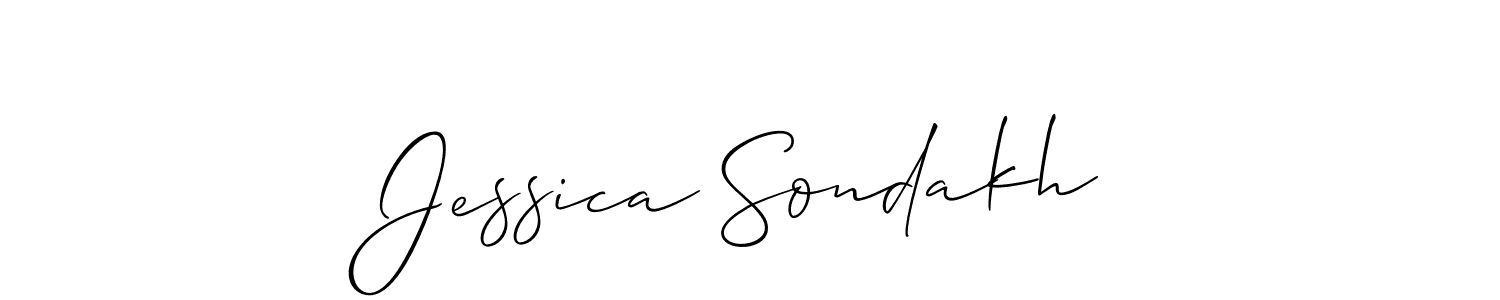 Also You can easily find your signature by using the search form. We will create Jessica Sondakh name handwritten signature images for you free of cost using Allison_Script sign style. Jessica Sondakh signature style 2 images and pictures png