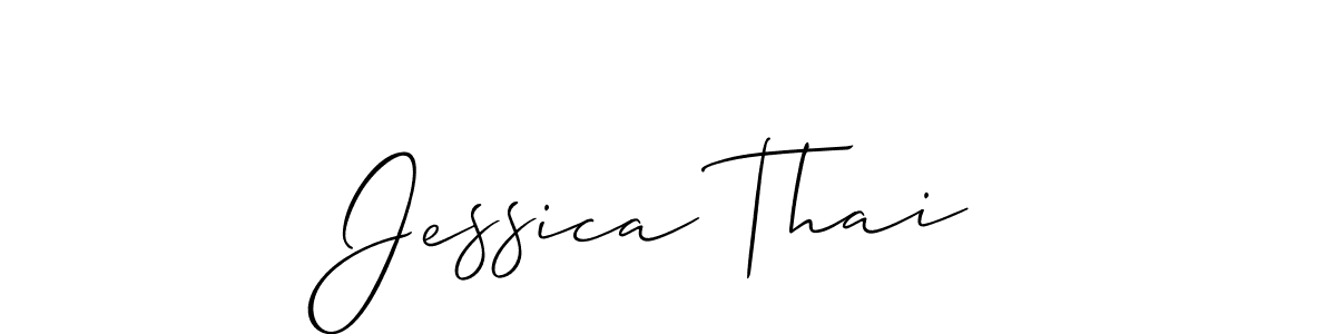 You should practise on your own different ways (Allison_Script) to write your name (Jessica Thai) in signature. don't let someone else do it for you. Jessica Thai signature style 2 images and pictures png