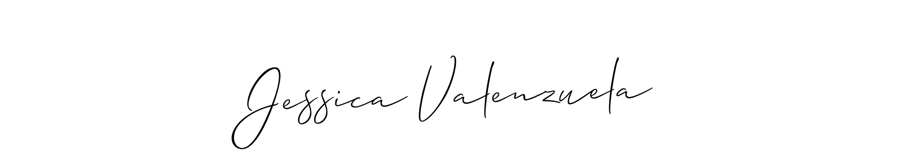 Design your own signature with our free online signature maker. With this signature software, you can create a handwritten (Allison_Script) signature for name Jessica Valenzuela. Jessica Valenzuela signature style 2 images and pictures png
