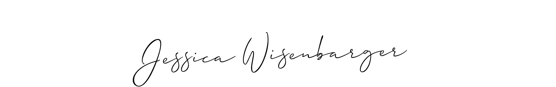 Design your own signature with our free online signature maker. With this signature software, you can create a handwritten (Allison_Script) signature for name Jessica Wisenbarger. Jessica Wisenbarger signature style 2 images and pictures png