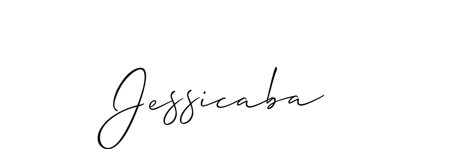 You should practise on your own different ways (Allison_Script) to write your name (Jessicaba) in signature. don't let someone else do it for you. Jessicaba signature style 2 images and pictures png