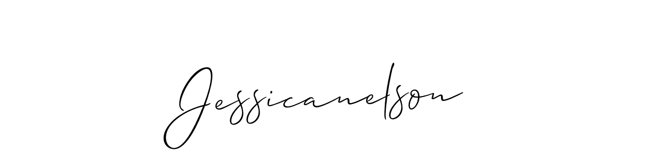 The best way (Allison_Script) to make a short signature is to pick only two or three words in your name. The name Jessicanelson include a total of six letters. For converting this name. Jessicanelson signature style 2 images and pictures png