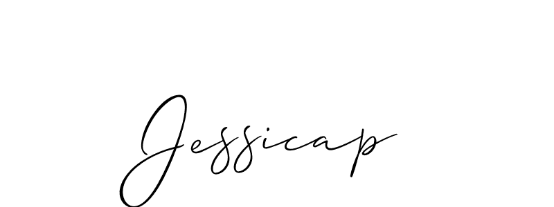 Also we have Jessicap name is the best signature style. Create professional handwritten signature collection using Allison_Script autograph style. Jessicap signature style 2 images and pictures png