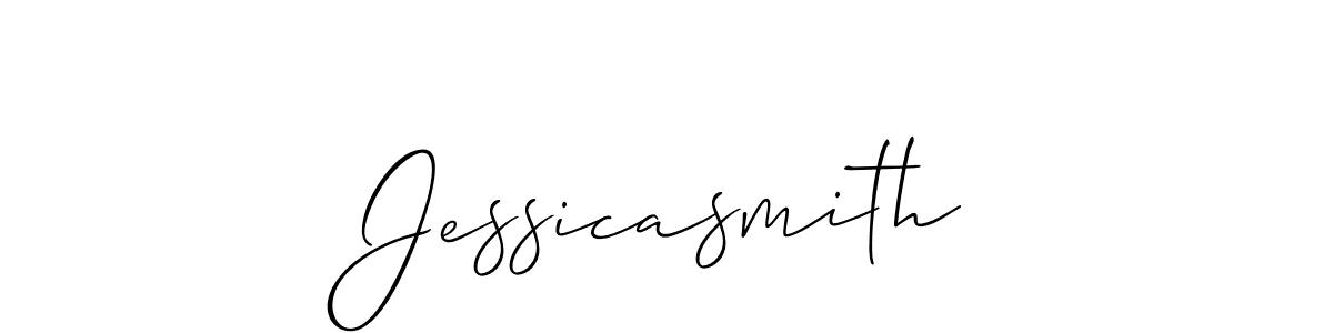 Design your own signature with our free online signature maker. With this signature software, you can create a handwritten (Allison_Script) signature for name Jessicasmith. Jessicasmith signature style 2 images and pictures png
