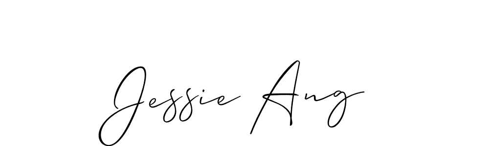 Make a short Jessie Ang signature style. Manage your documents anywhere anytime using Allison_Script. Create and add eSignatures, submit forms, share and send files easily. Jessie Ang signature style 2 images and pictures png