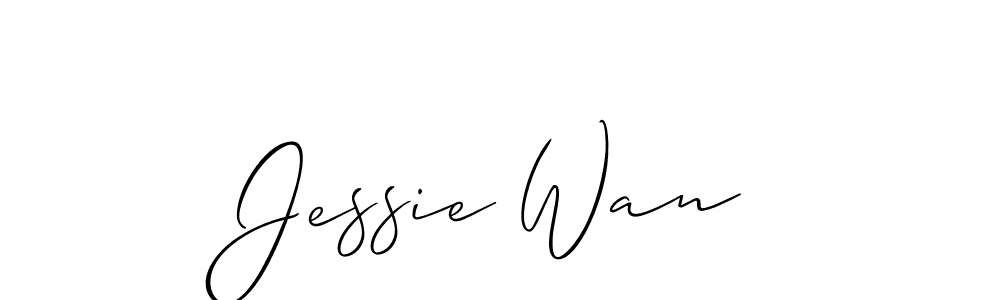 Also we have Jessie Wan name is the best signature style. Create professional handwritten signature collection using Allison_Script autograph style. Jessie Wan signature style 2 images and pictures png