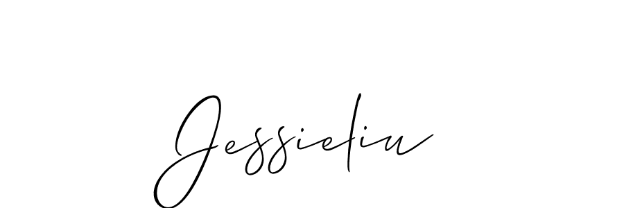 How to make Jessieliu name signature. Use Allison_Script style for creating short signs online. This is the latest handwritten sign. Jessieliu signature style 2 images and pictures png